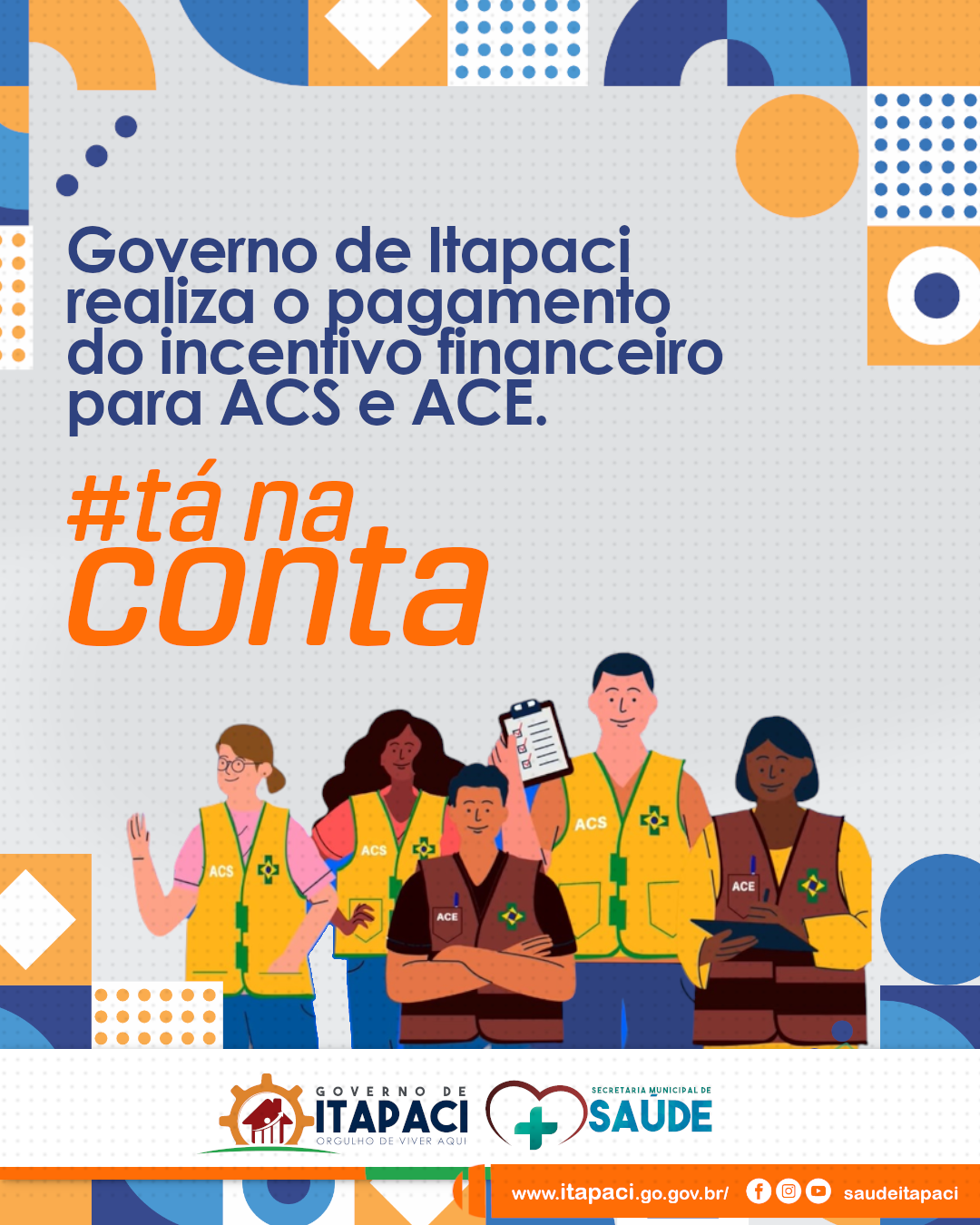 INCENTIVO DOS ACS E ACE TÁ NA CONTA!