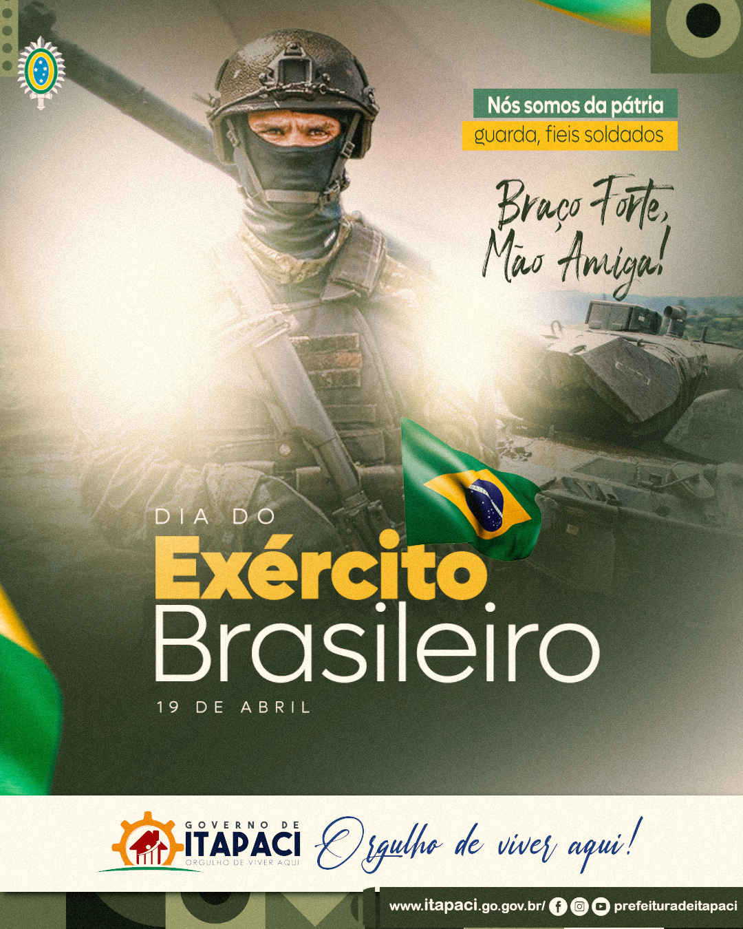 DIA DO EXÉRCITO BRASILEIRO – 19 DE ABRIL